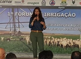 Diretora da ASPIPP palestrou no 1º Fórum de Irrigação de Paranavaí